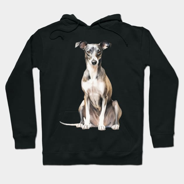 Italian Greyhound Hoodie by DavidBriotArt